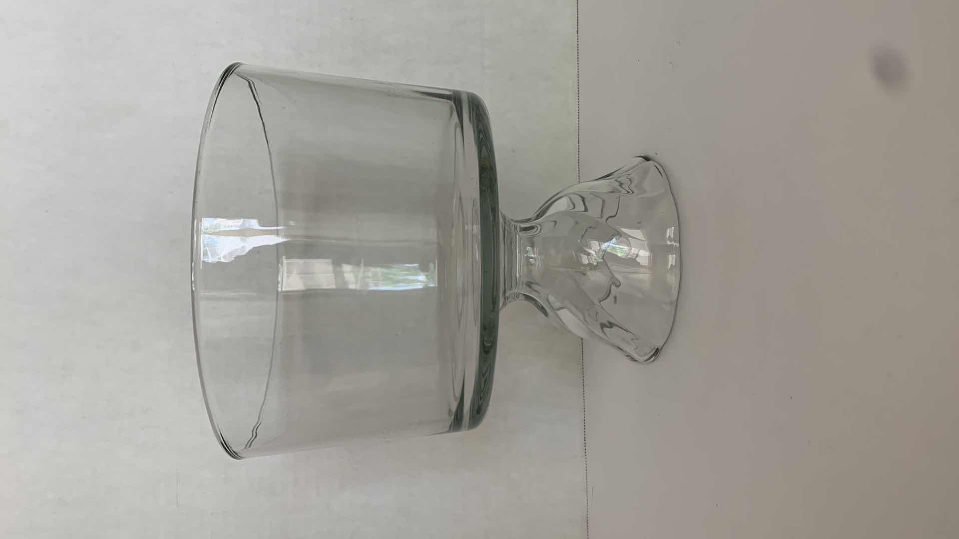 Photo 1 of GLASS BOWL ON STAND 9” TALL