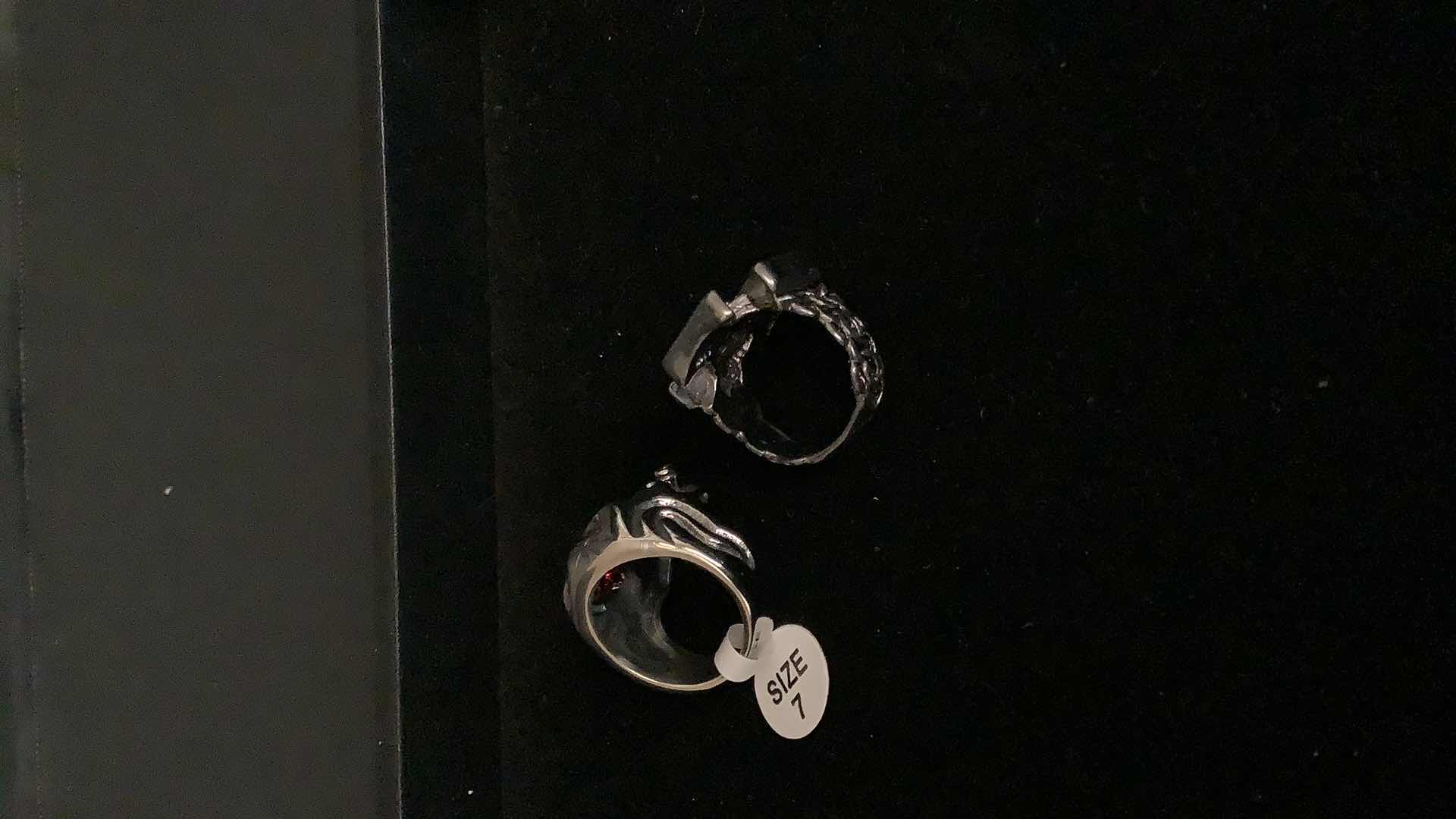 Photo 1 of 2 MEN RINGS SIZE 7