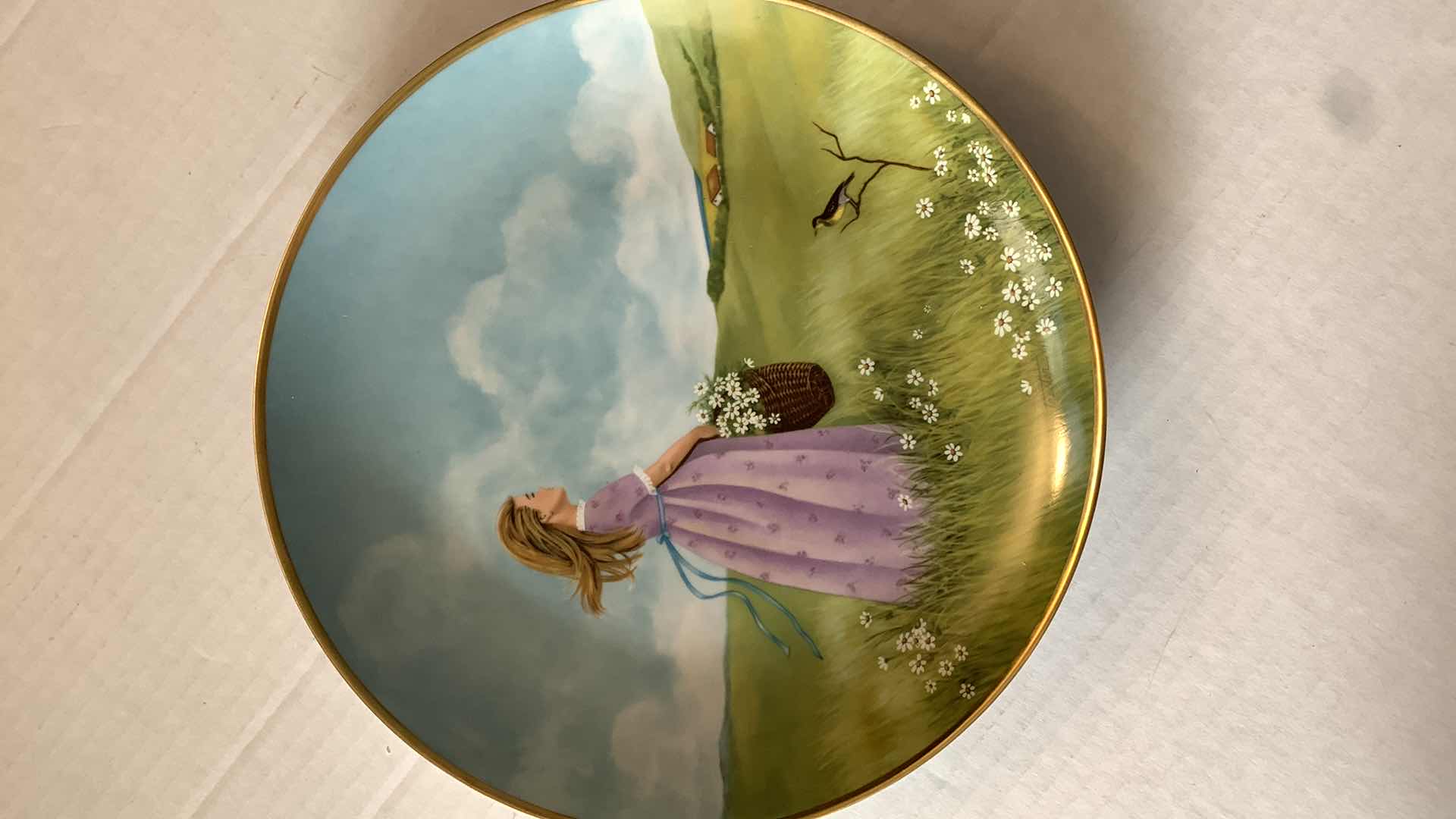 Photo 1 of KAISER PORCELAIN “A TIME FOR DREAMING” IN “YESTERDAYS WORLD” BY LORRAINE TRESTER