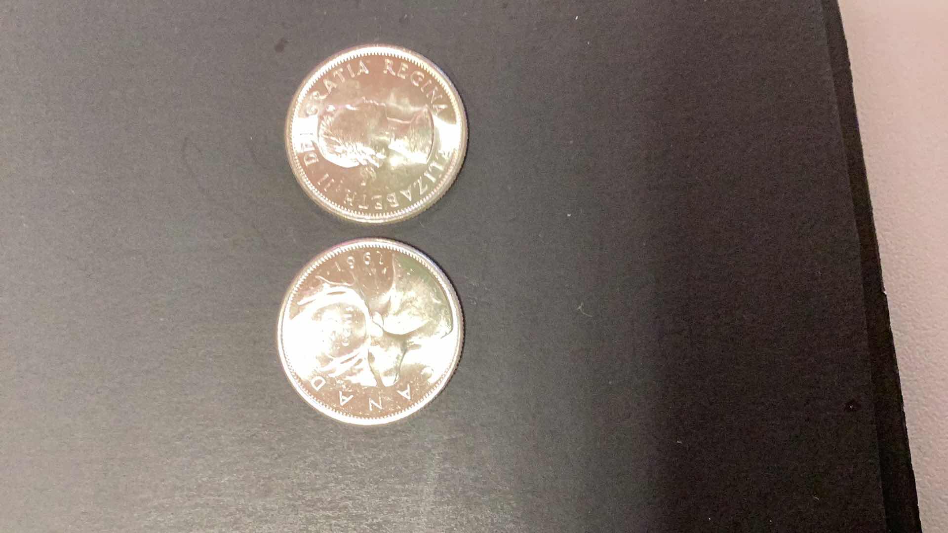 Photo 1 of 1961 CANADIAN QUARTERS 80% SILVER LOT OF TWO