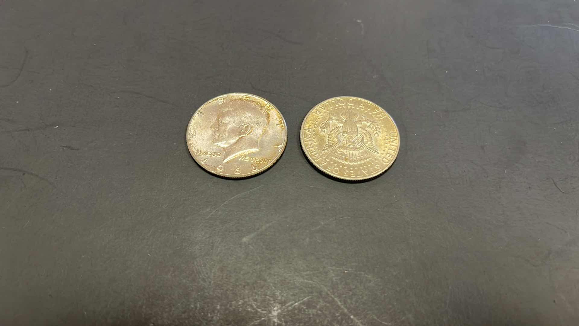 Photo 1 of 2 1966, 1967 KENNEDY HALF DOLLAR COINS