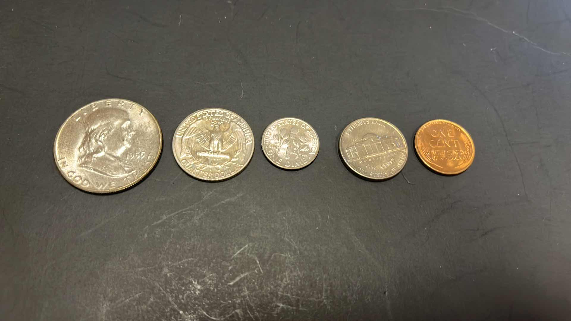 Photo 1 of 1955 UNITED STATES, ONE COMPLETE SET, ONE SET OF 6 COINS