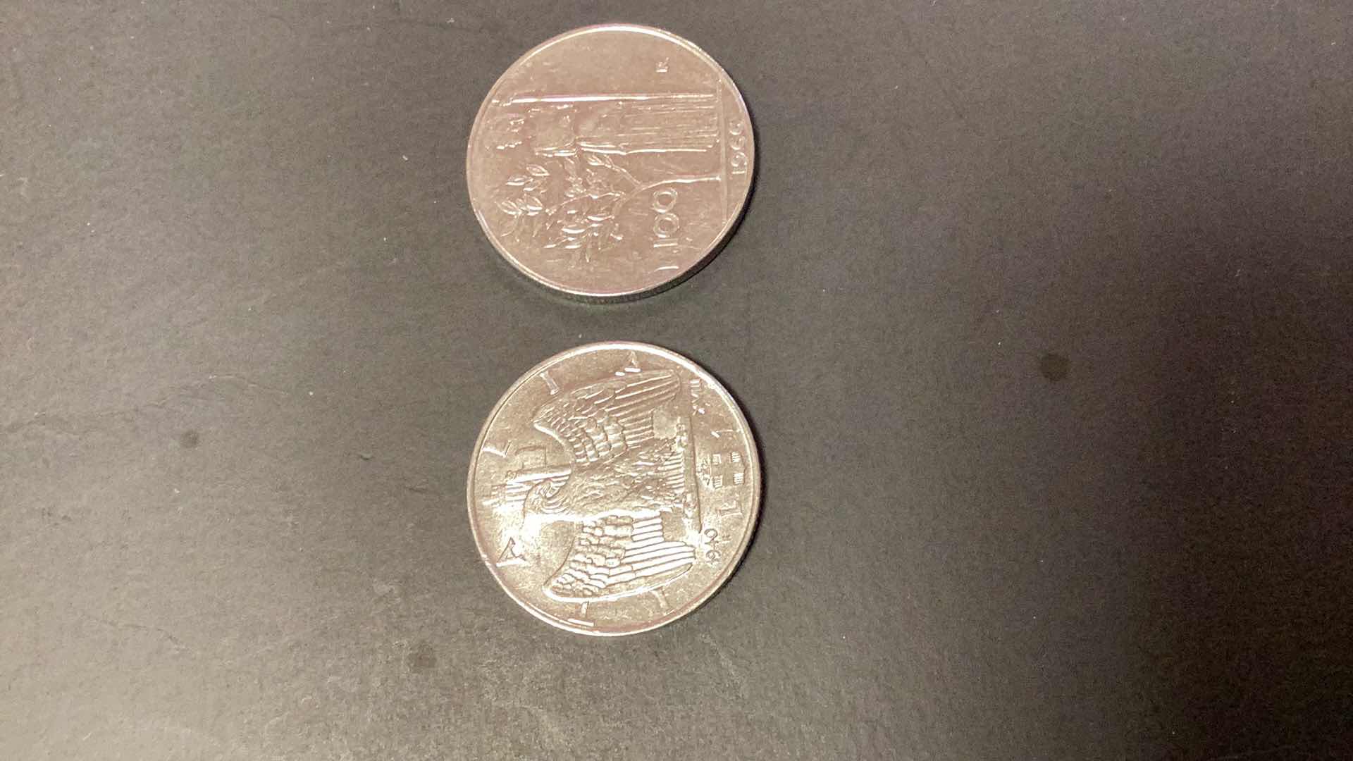 Photo 1 of 1940,1966 ITALY XV111 LIRE,L100 COINS