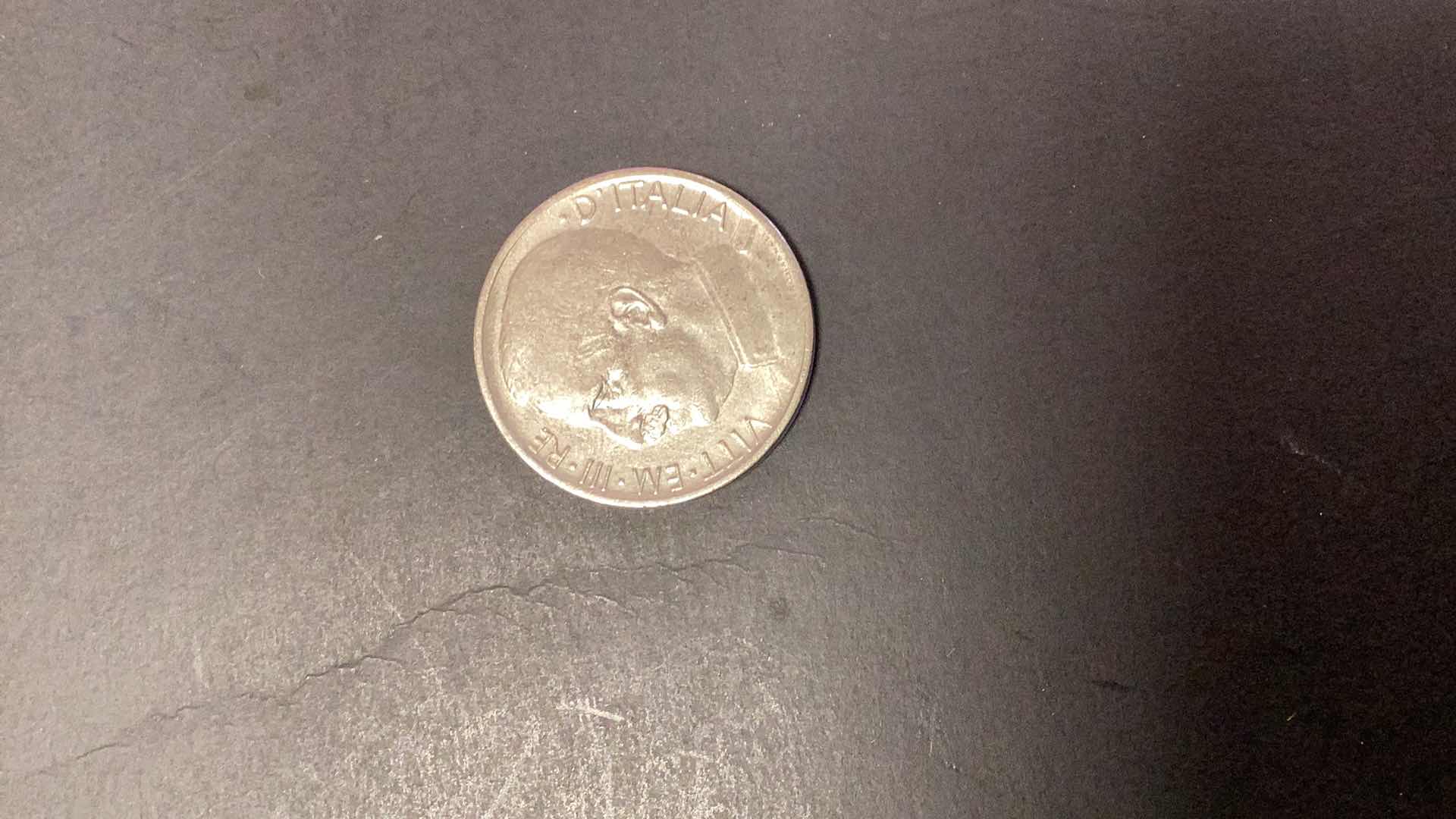 Photo 1 of $26.00 1920 ITALY 50 CENTESIMI COIN