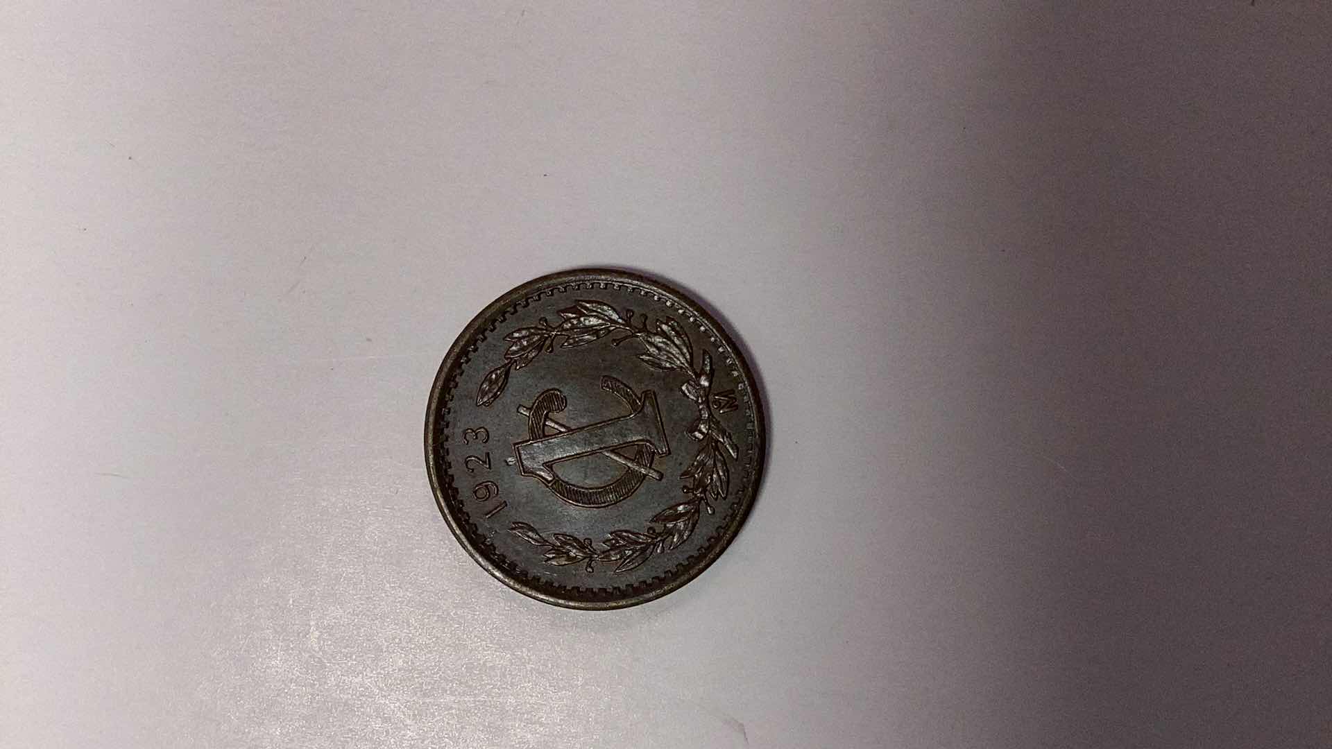 Photo 1 of $20.00 1923 MEXICO 1 CENTAVO COIN