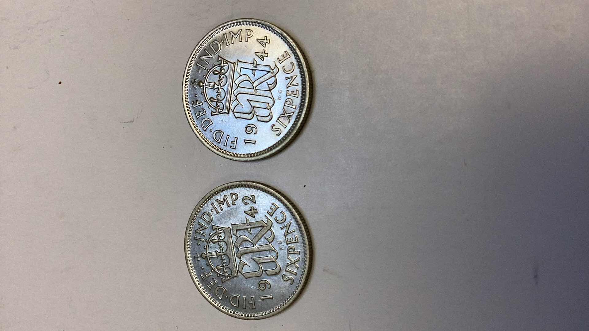 Photo 1 of GREAT BRITAIN 1942, 1944 6 PENCE