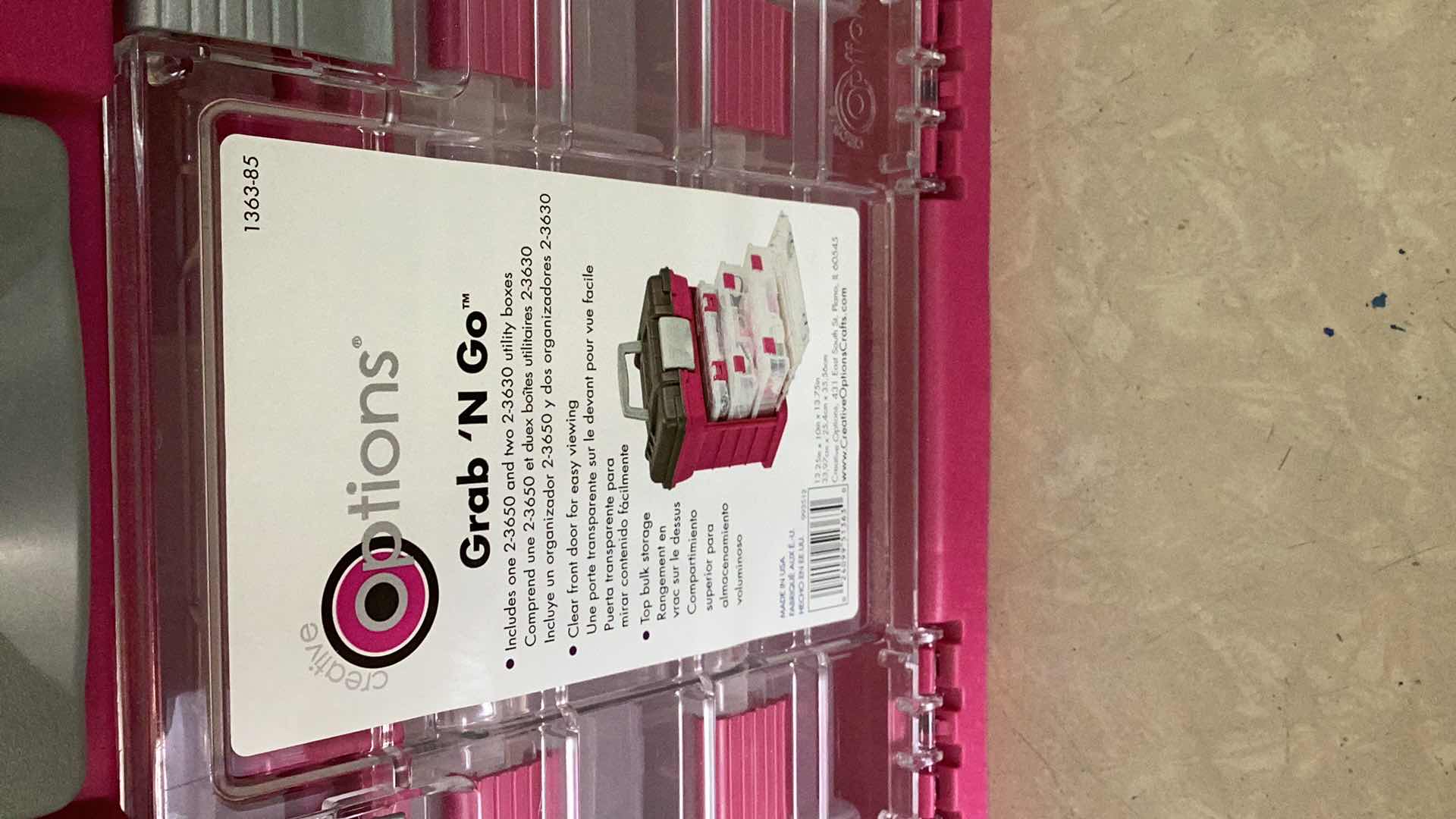 Photo 1 of CREATIVE OPTIONS GRAB AND GO CONTAINER