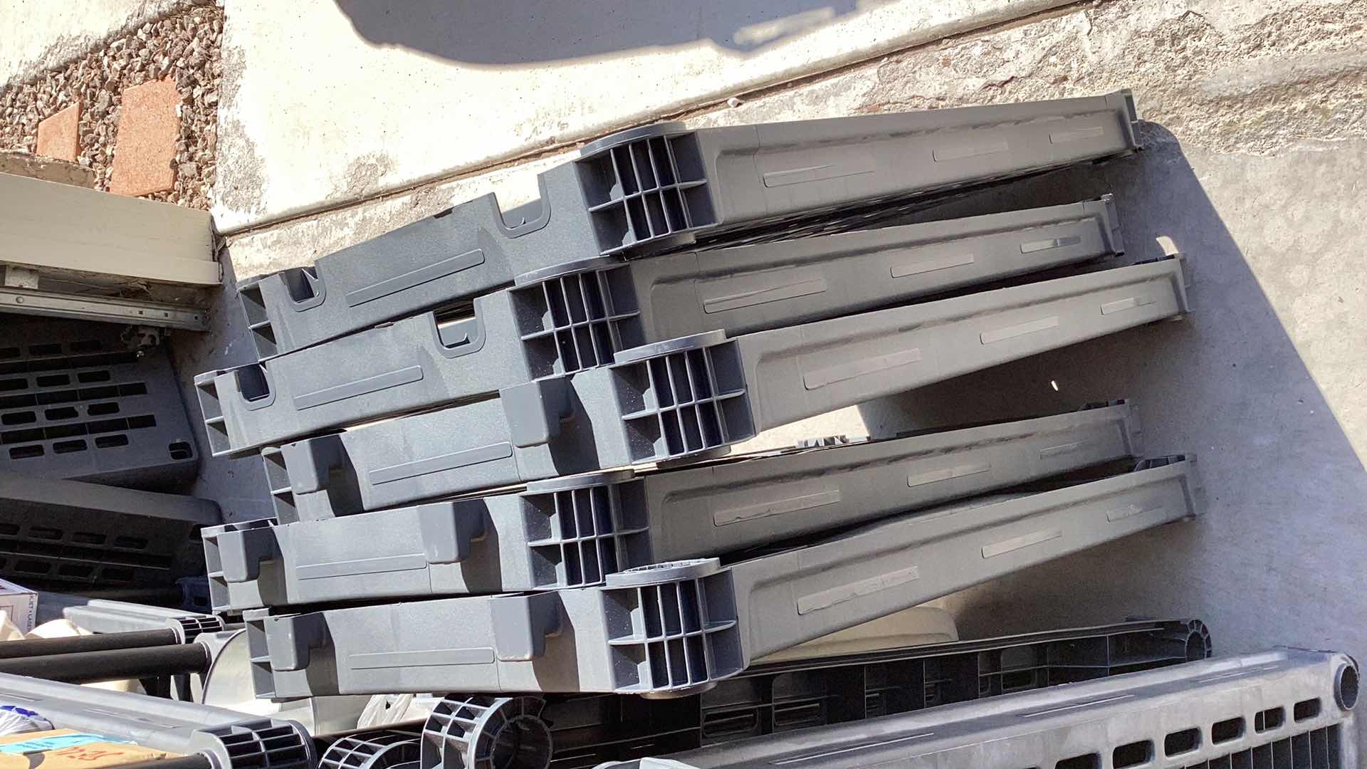 Photo 1 of FIVE SHELF PLASTIC SHELVING UNIT