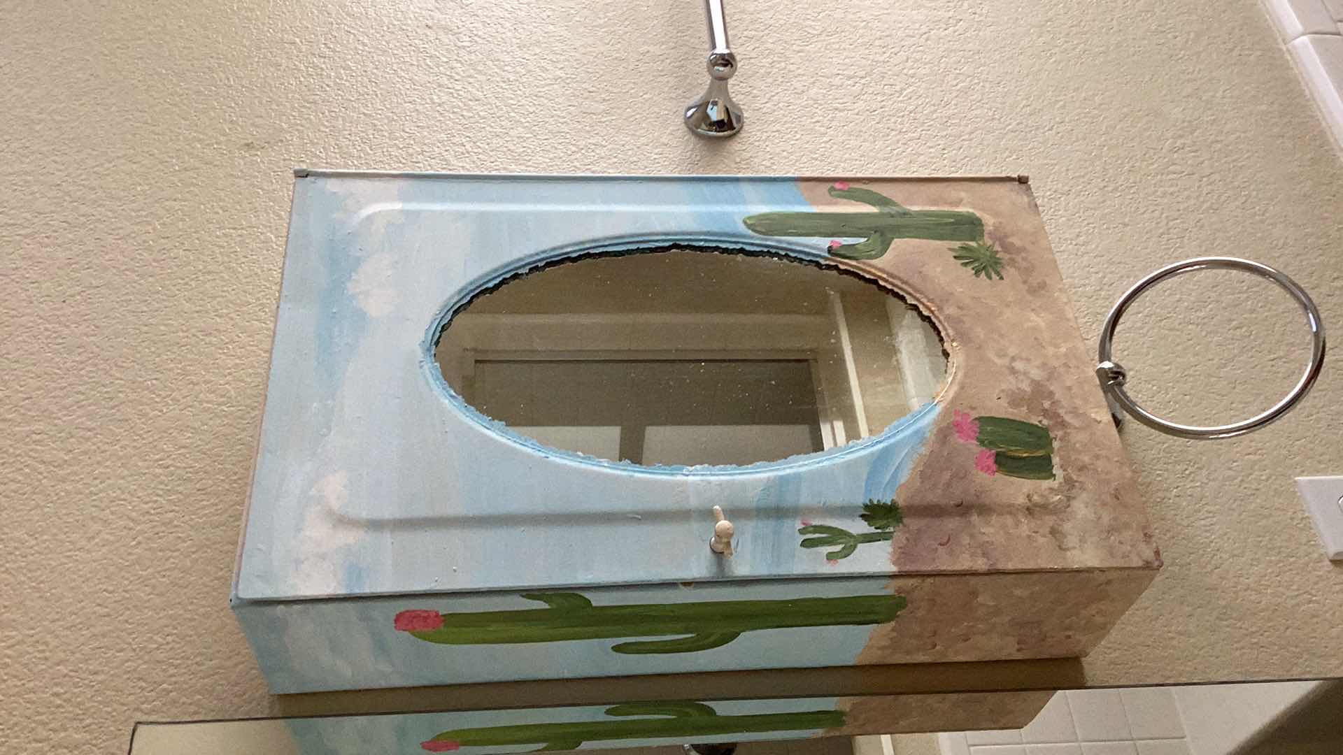 Photo 1 of HAND PAINTED MEDICINE CABINET