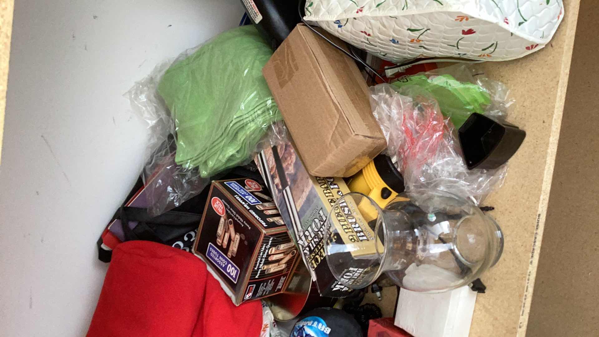 Photo 1 of CONTENTS OF TWO SHELVES IN GARAGE