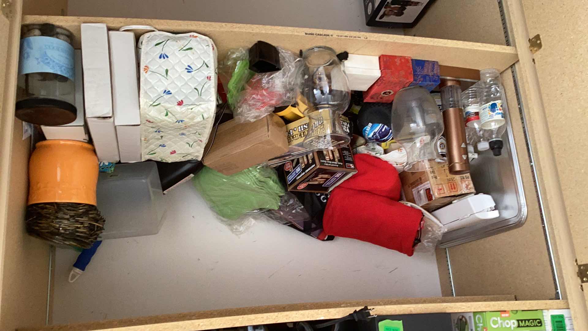 Photo 1 of CONTENTS OF TWO SHELVES IN GARAGE