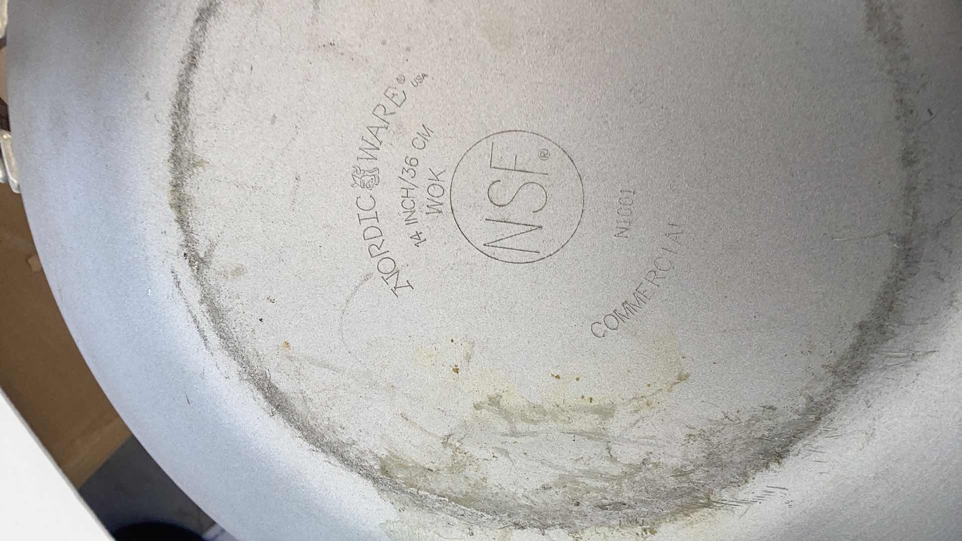 Photo 1 of NORDICWARE LARGE WOK AND SMALL FRYPAN