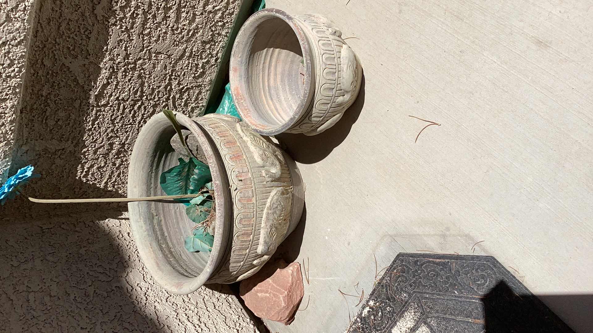 Photo 1 of ELEPHANT THEMED PLANTER POTS LARGEST 16”  x 12”