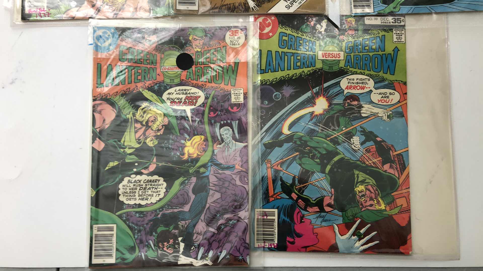 Photo 1 of DC COMICS GREEN LANTERN AND GREEN ARROW #95,96,97,98,99