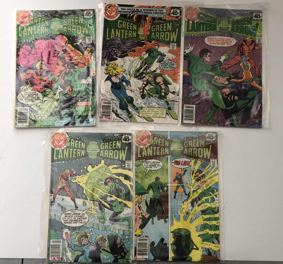 Photo 1 of DC COMICS GREEN LANTERN AND GREEN ARROW #111,113,114,115,116