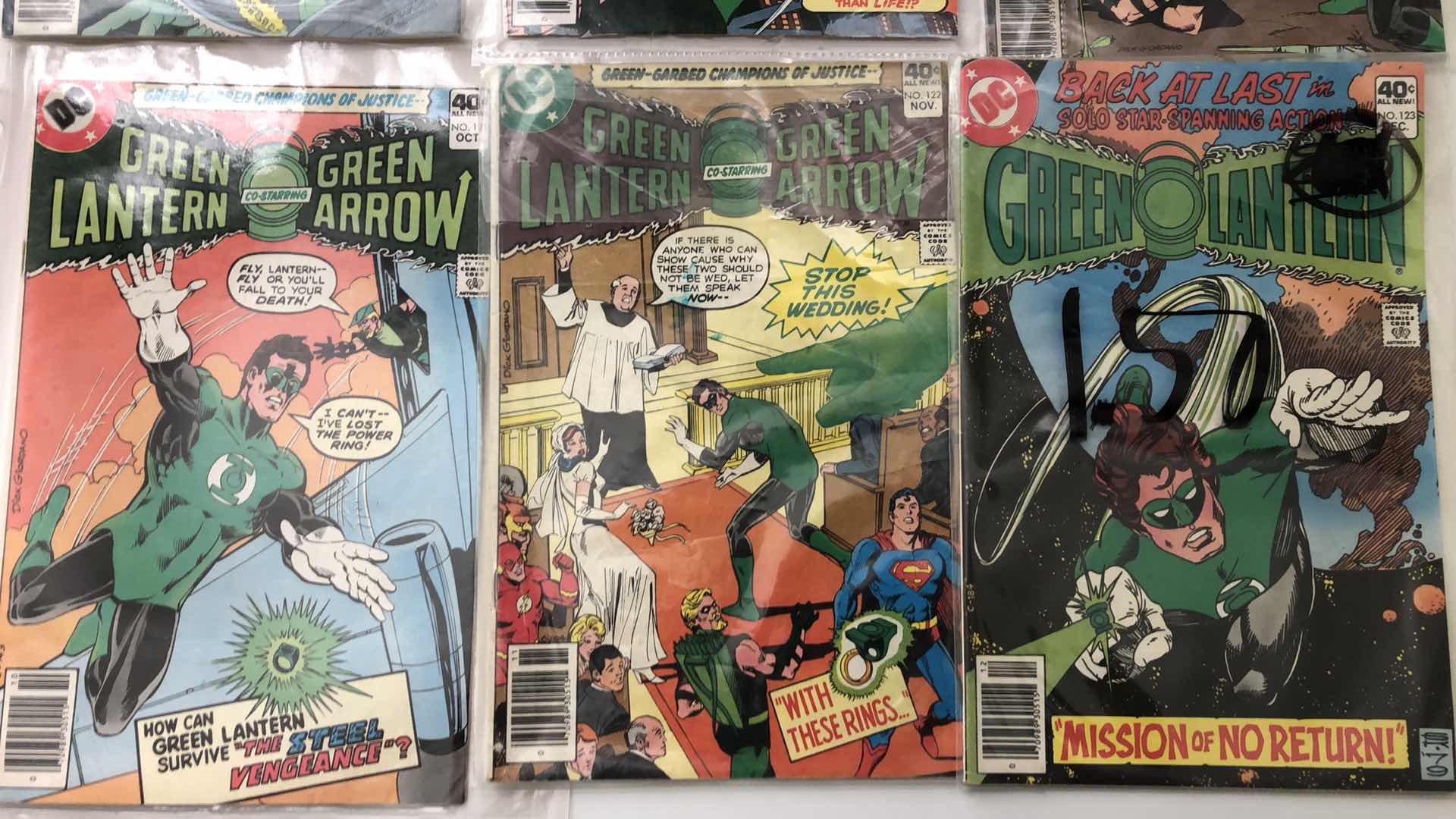 Photo 1 of DC COMICS GREEN LANTERN AND GREEN ARROW #118,119,120,121,122,123