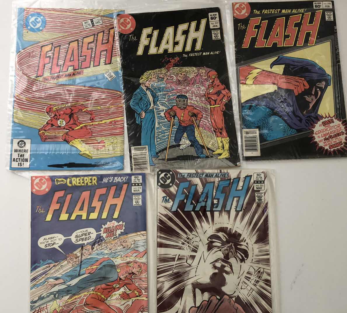 Photo 1 of DC COMICS FLASH #316,317,317,319,321