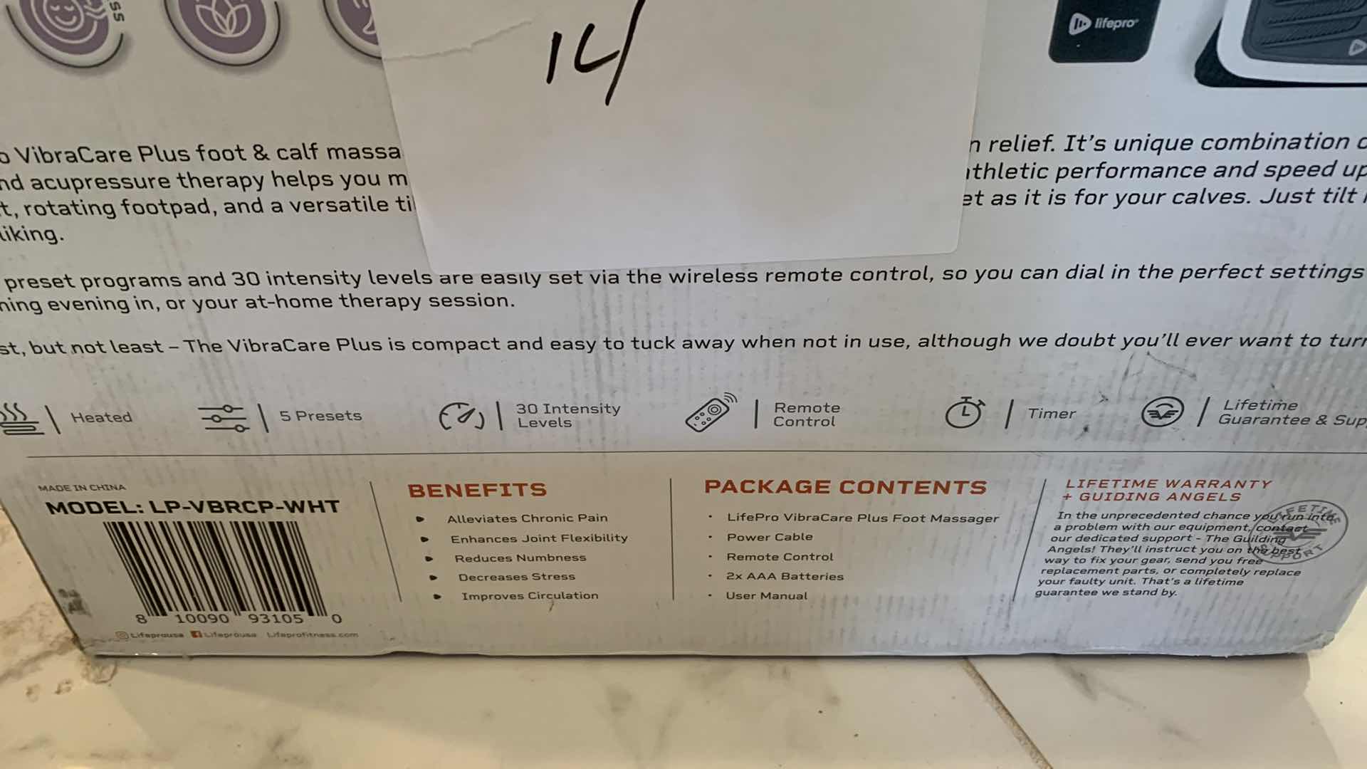 Photo 1 of LIFEPRO VIBRACARE PLUS FOOT MASSAGER