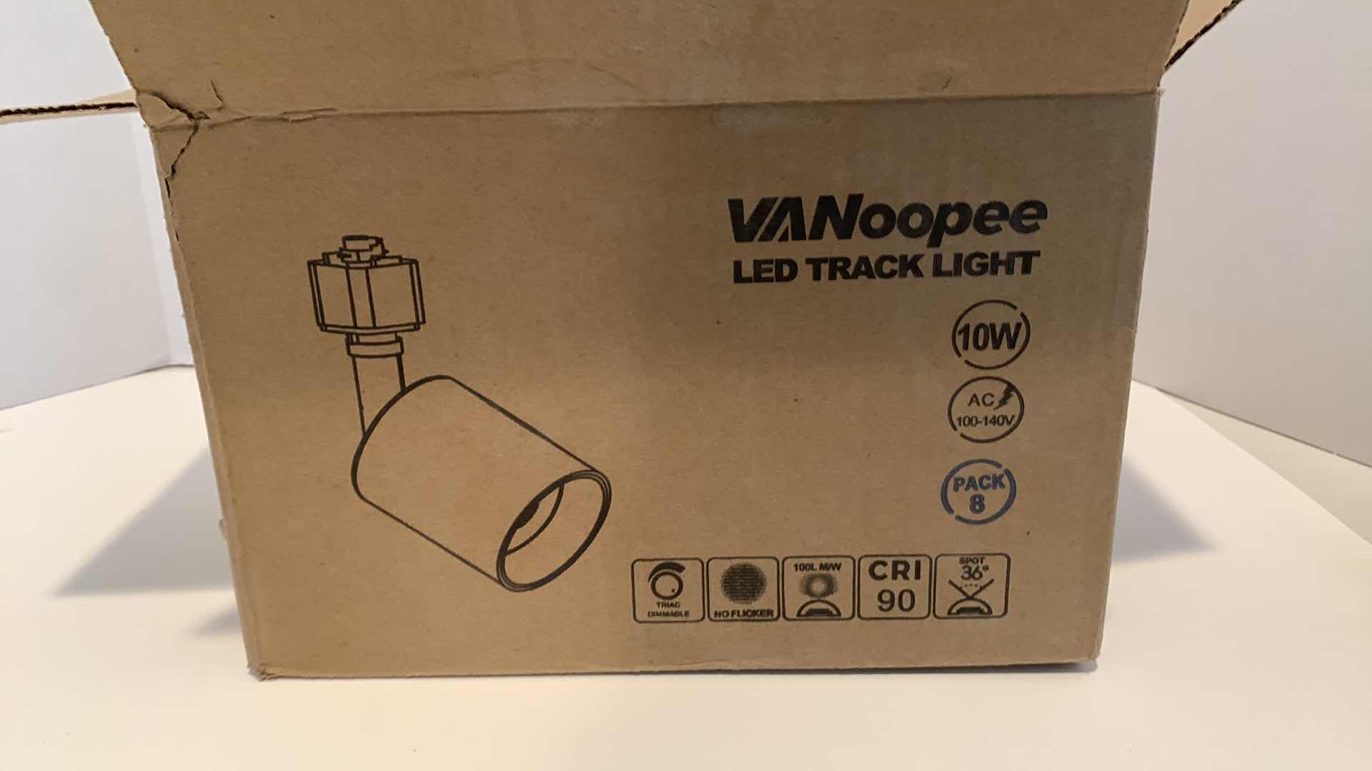 Photo 6 of VANOOPEE 8 PACK WHITE LED TRACK LIGHTS