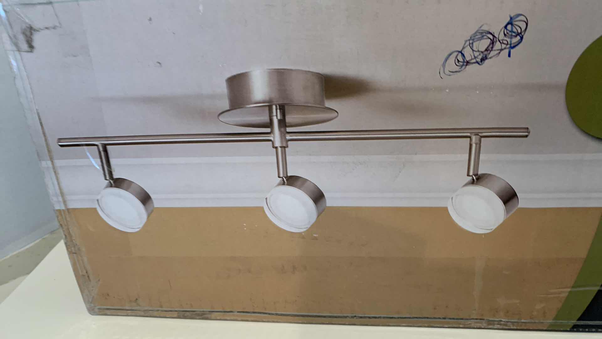 Photo 1 of HAMPTON BAY 3-LIGHT TRACK FIXTURE BRUSHED NICKEL 1004 415 961