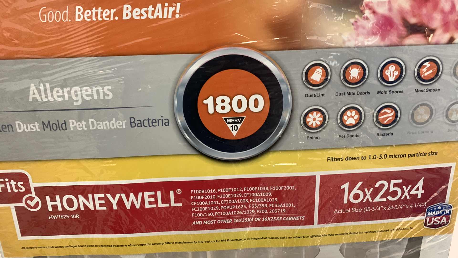 Photo 1 of BEST AIR 16” X 25” X4” FURNACE FILTER