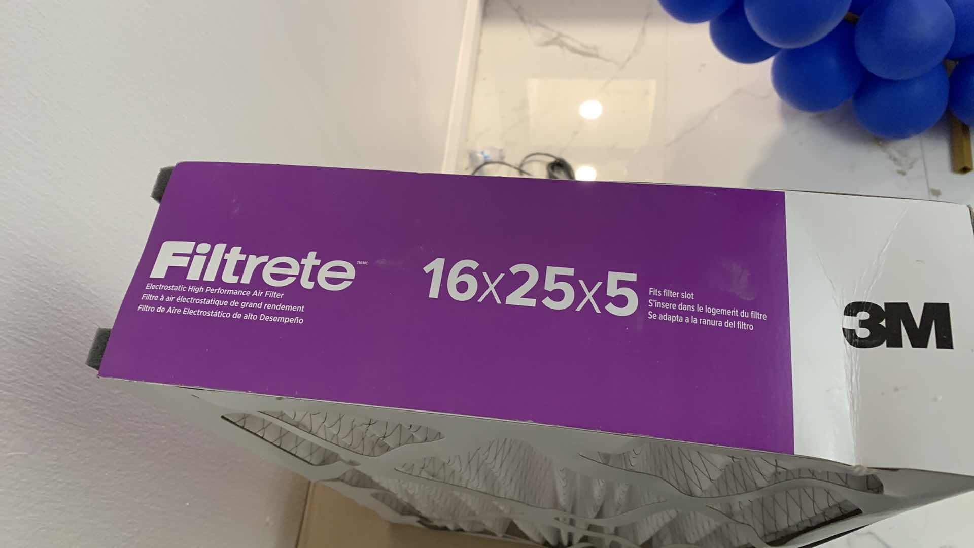 Photo 1 of FILTRETE 16” X 25” X 4” FURNACE FILTER