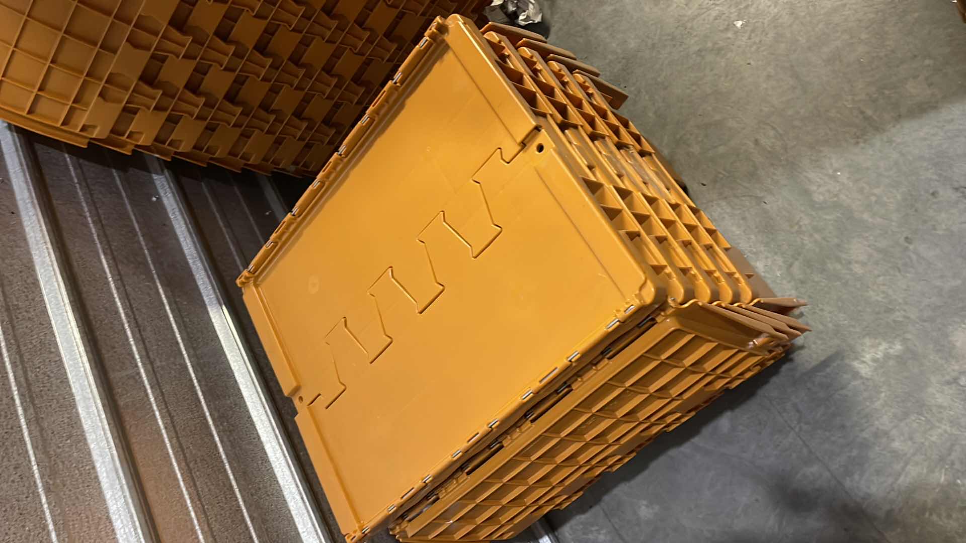 Photo 1 of 5 PLASTIC STACKING PORTABLE TUBS 16x20x12