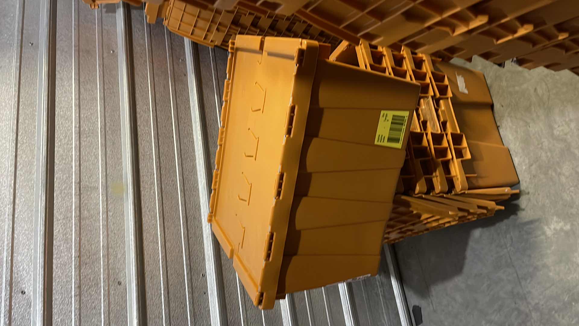 Photo 1 of 5 PLASTIC STACKING PORTABLE TUBS 16x20x12