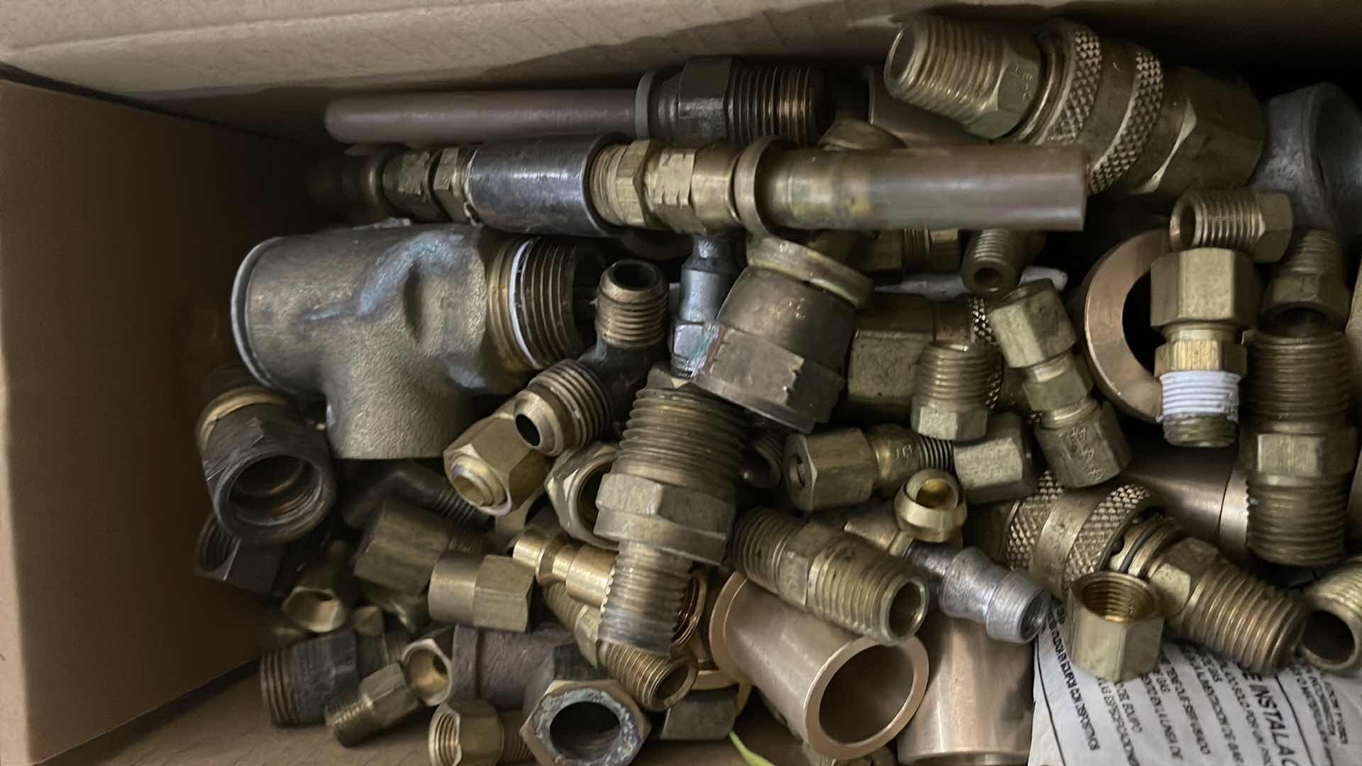 Photo 1 of ASSORTMENT OF BRASS FITTINGS AND BUSHINGS