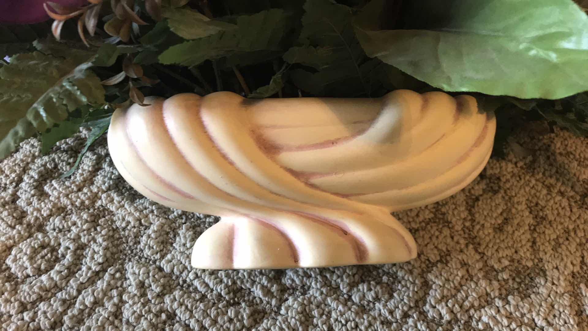 Photo 1 of PURPLE FLORAL DECOR WITH VINTAGE VASE / PLANTER 