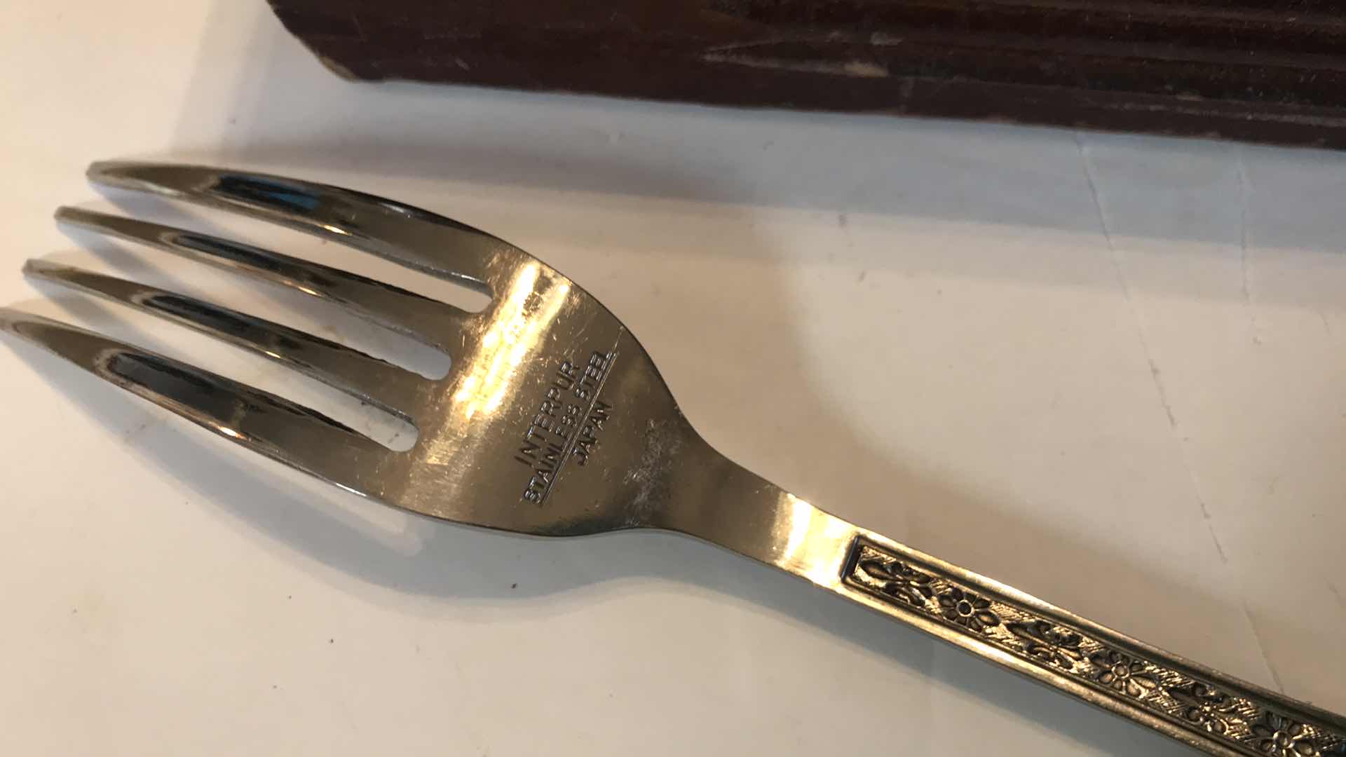 Photo 3 of VINTAGE INTERPUR SILVERWARE STAINLESS STEEL JAPAN W/ BOX