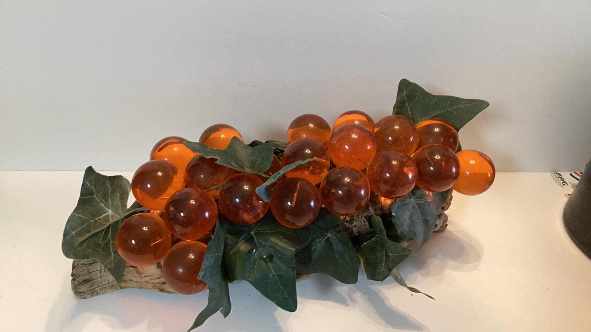 Photo 1 of VINTAGE LUCITE ORANGE GRAPE CLUSTER L-17”