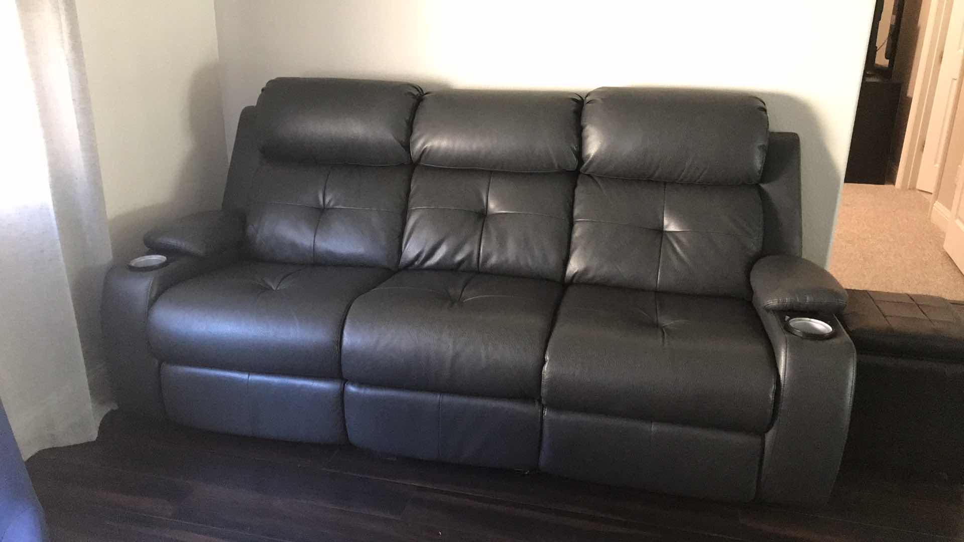 Photo 1 of DIEGO EBONY POWER RECLINING SOFA WITH POWER HEADREST