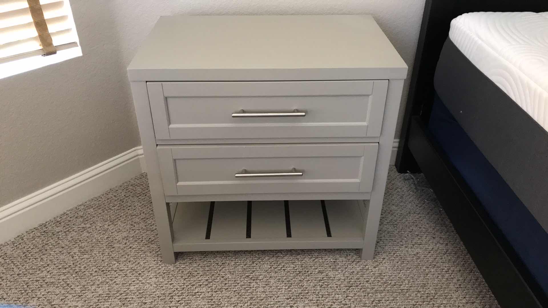 Photo 1 of AVALON 2 DRAWER NIGHTSTAND END TABLE W/LOWER SHELF 28”x18”x28” - MORE OF THIS COLLECTION IN AUCTION 