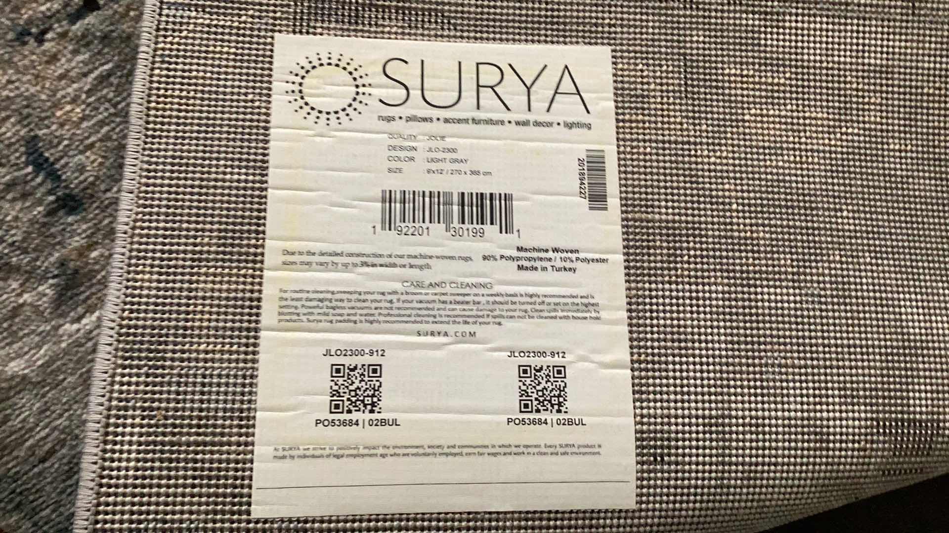 Photo 1 of SURAY ACCENT RUG 9'X12'