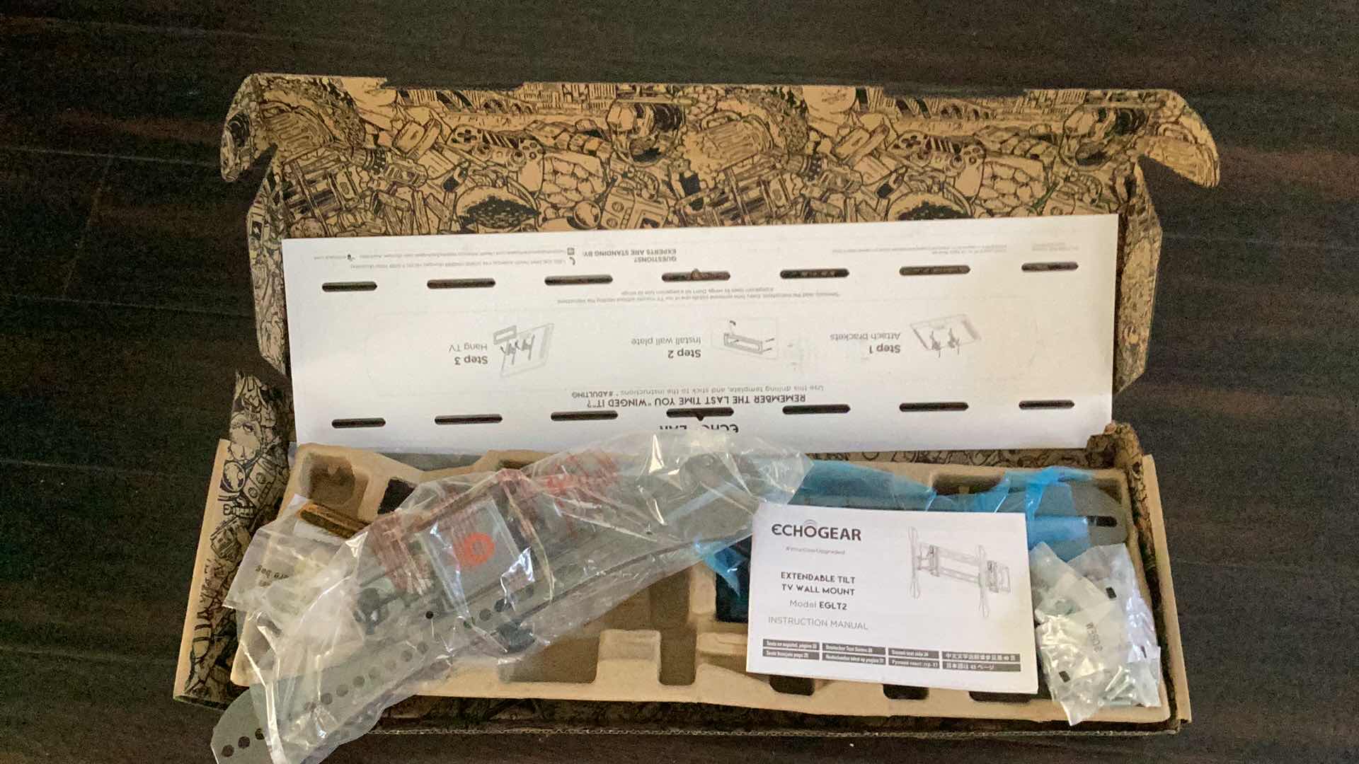 Photo 3 of ECHOGEAR FULL TILT TV WALL MOUNT