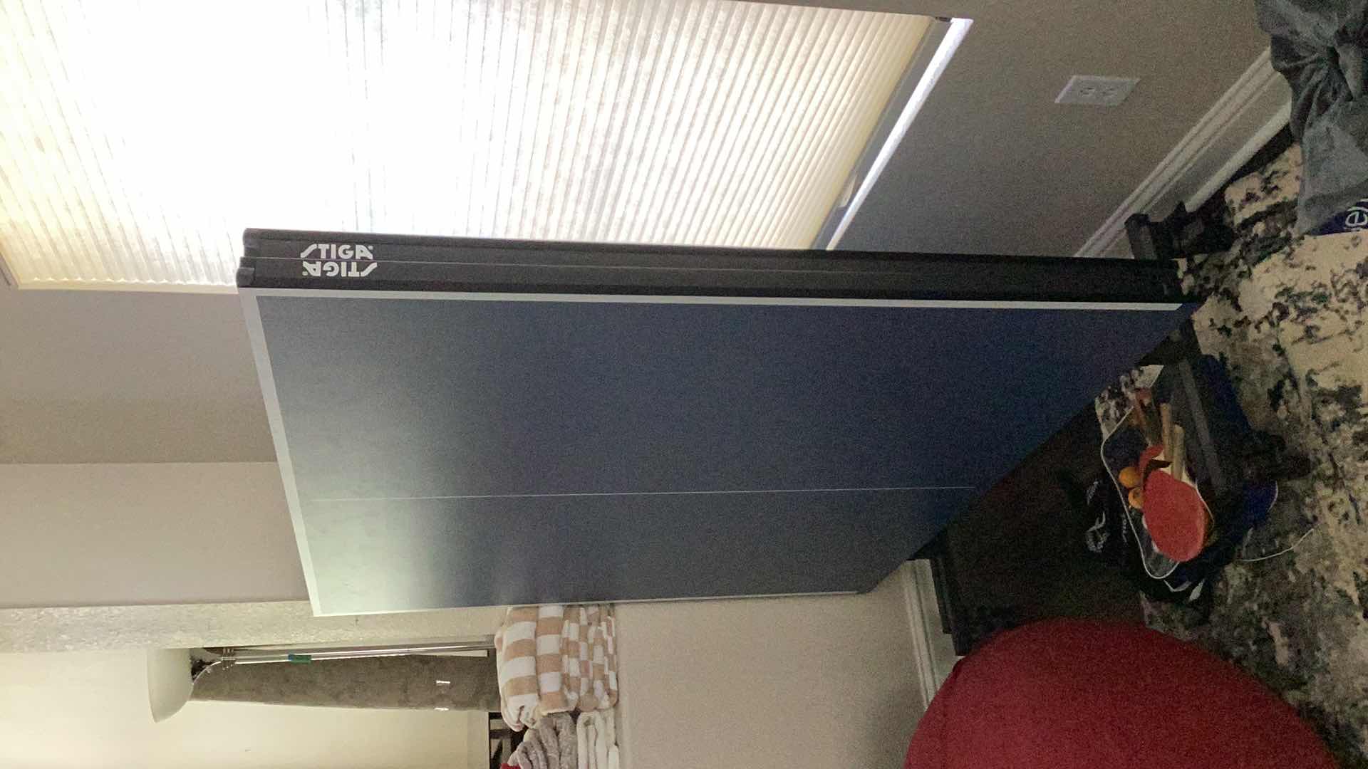 Photo 1 of STIGA ADVANTAGE COMPETITION-READY INDOOR TABLE TENNIS TABLE EXCELLENT PLAYABILITY, EASY STORAGE 10-MINUTE ASSEMBLY