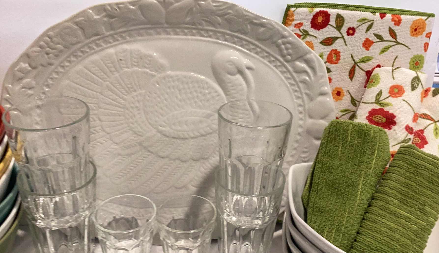 Photo 1 of STONEWARE/PORCELAIN BOWLS/TURKEY PLATTER AND MORE