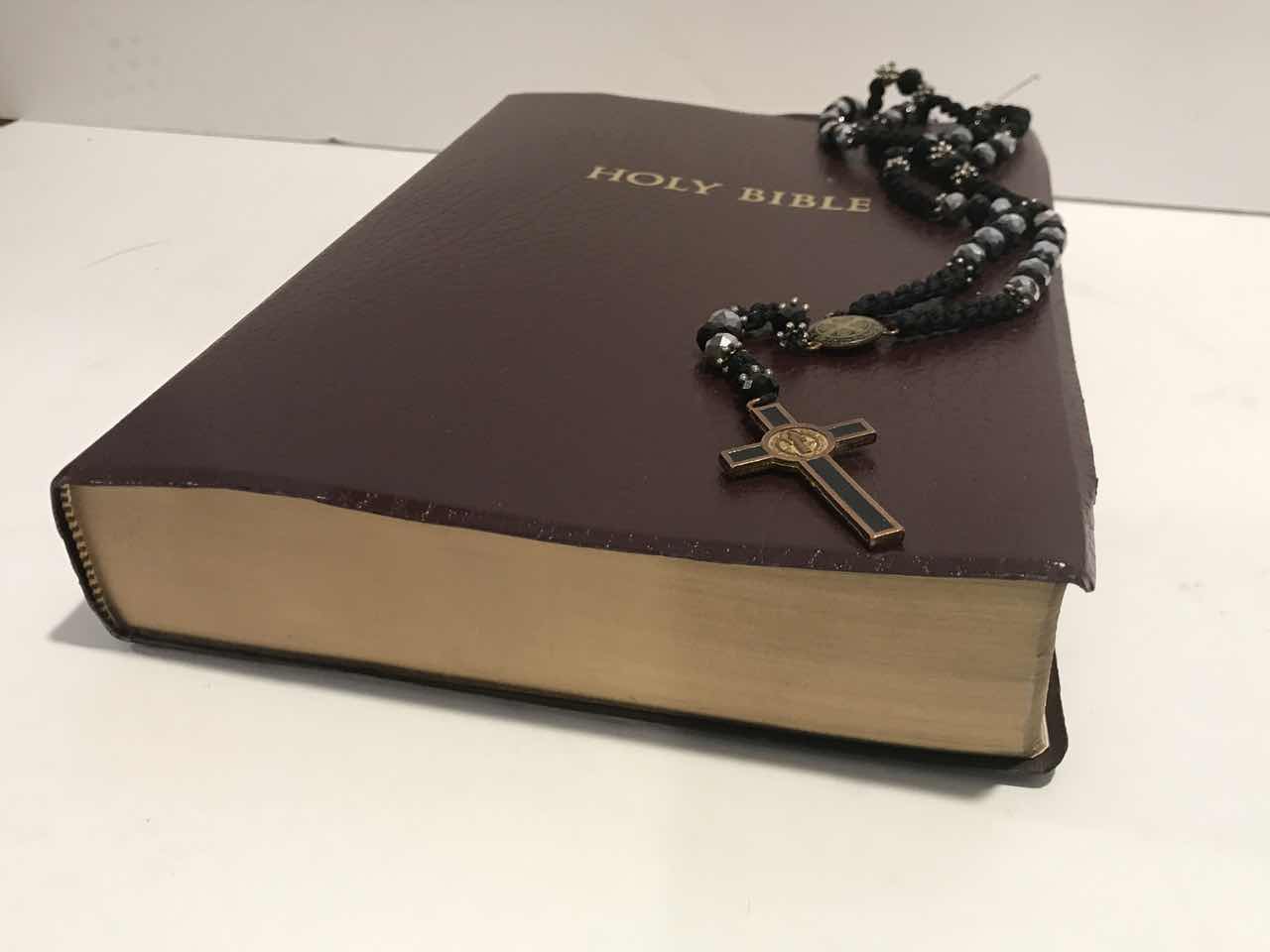 Photo 1 of HOLY BIBLE AND HANDCRAFTED CRYSTAL ROSERY