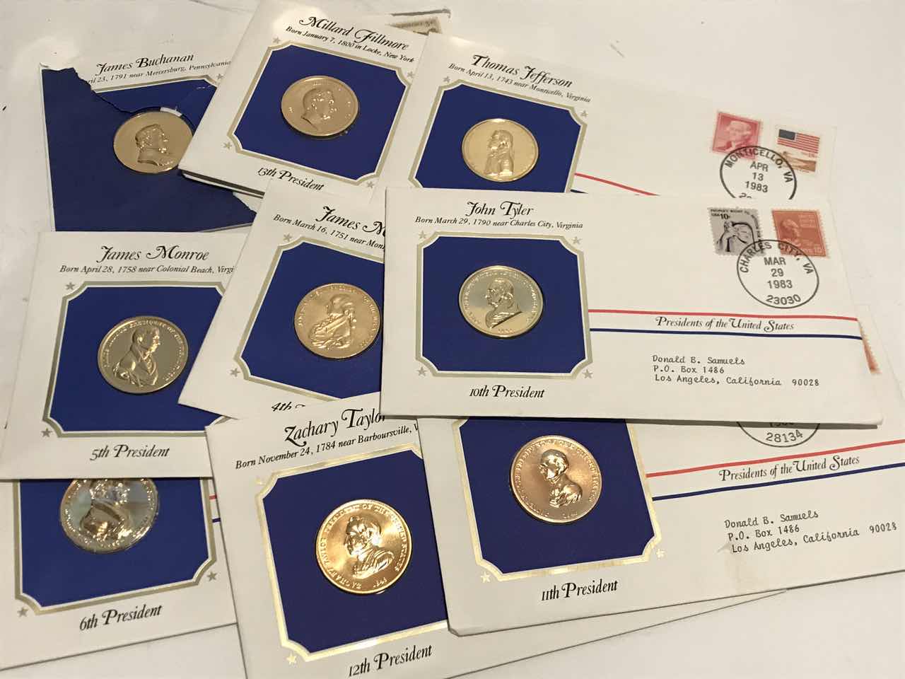 Photo 1 of THE PRESIDENTIAL MEDALS COVER COLLECTION