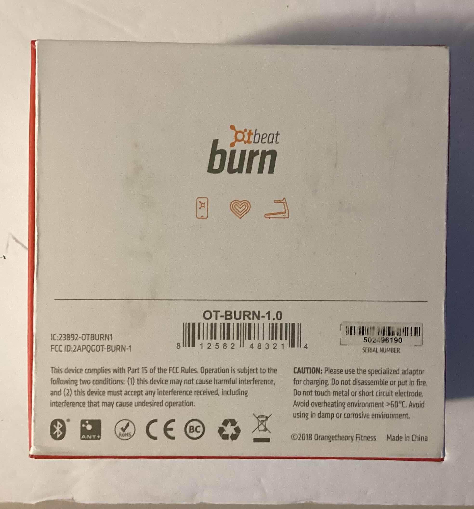 Photo 1 of ORANGE THEORY BEAT BURN HEART RATE MONITOR AND MORE