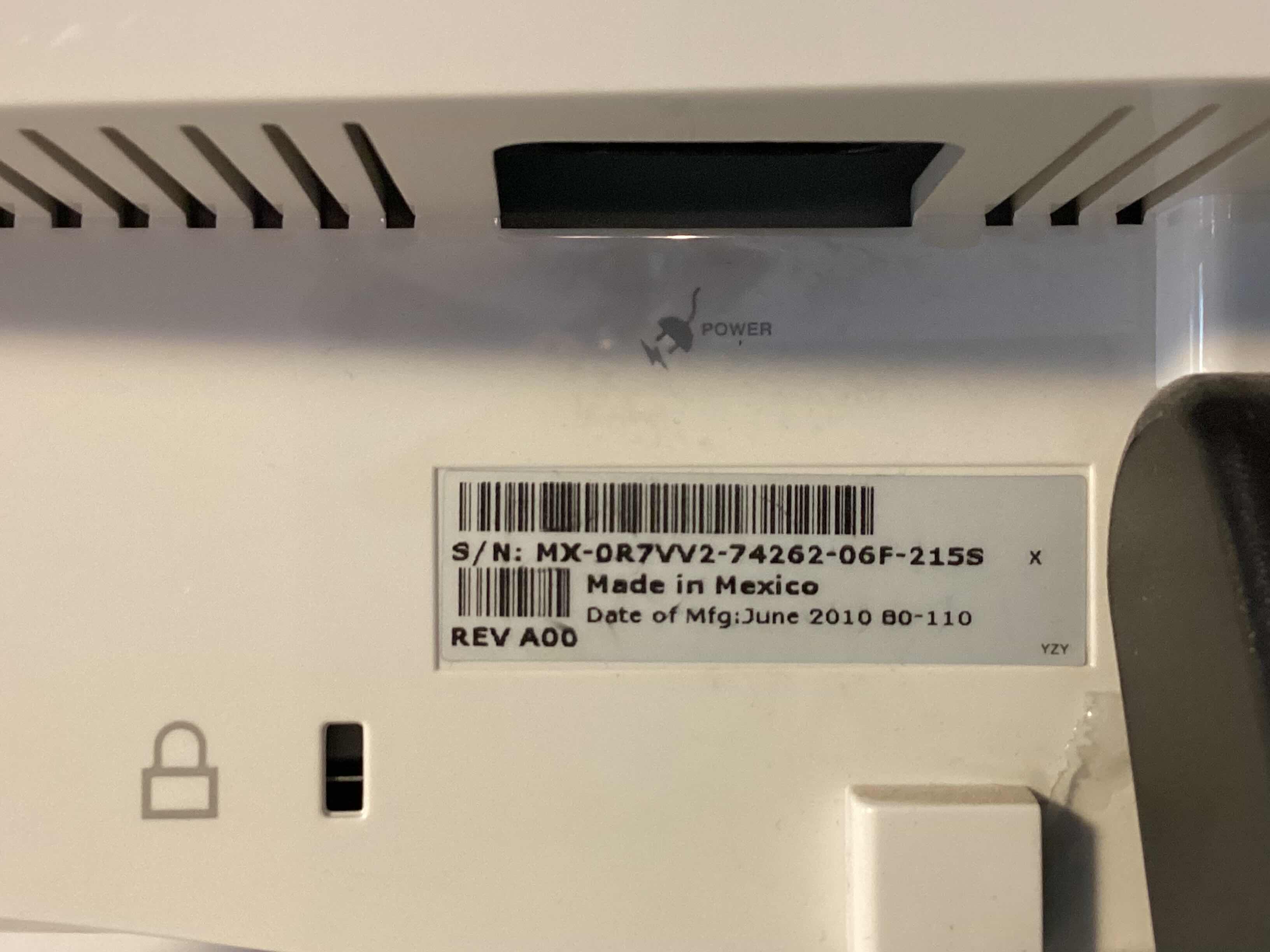 Photo 1 of DELL 1600 x 900 RESOLUTION 20” WIDESCREEN LCD FLAT PANEL COMPUTER MONITOR