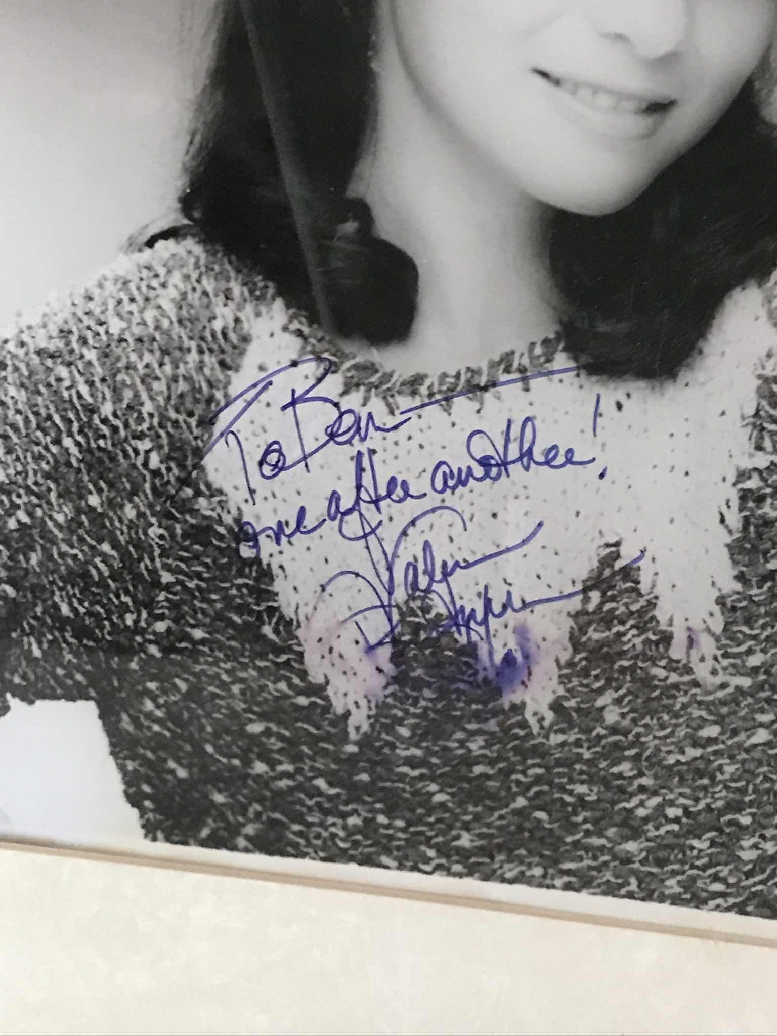 Photo 1 of VALERIE BERTINILLI VAN HALEN WIFES FRAMED PHOTO WITH AUTOGRAPH 9”x10