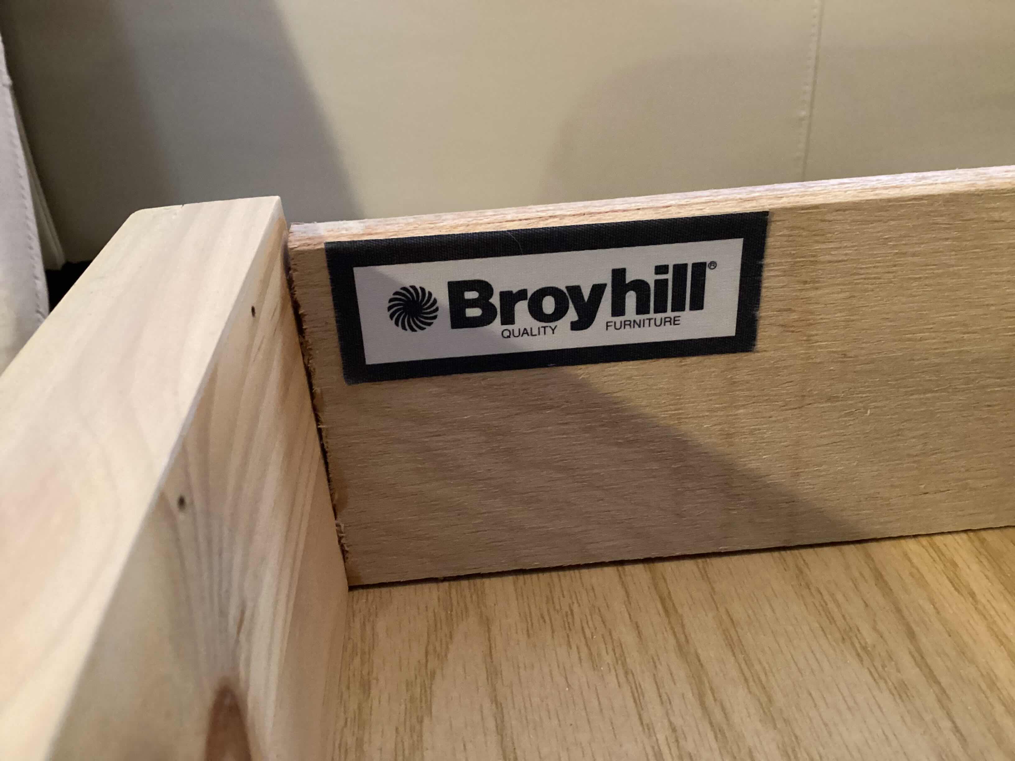 Photo 1 of BROYHILL COFFEE TABLE STORAGE GLASS TOP / SHADOW BOX DRAWER 44”x18”x24”