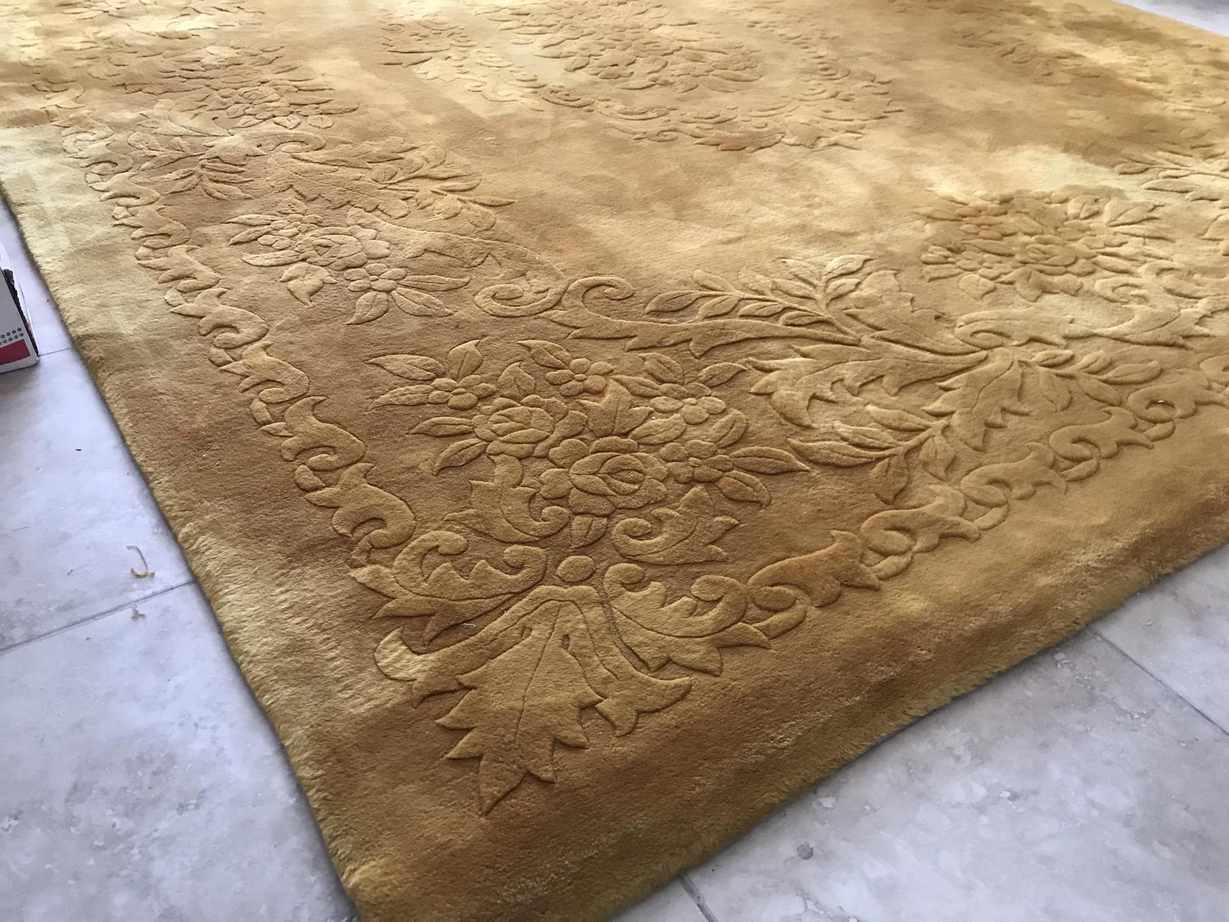 Photo 1 of EMPRESS GOLD ASIAN HAND TIED FLOOR RUG 108”x144”