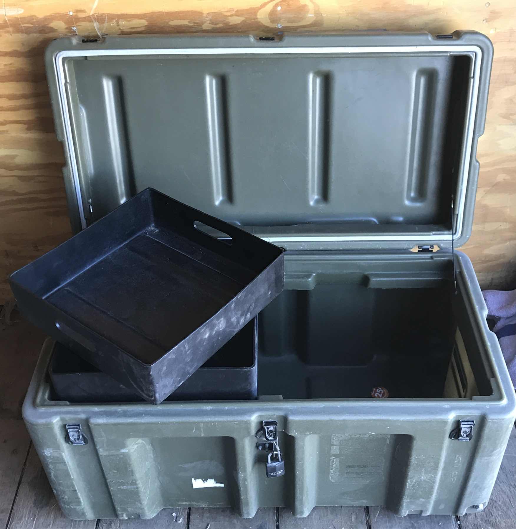 Photo 1 of PELICAN HARDIGG MILITARY TRANSPORT STORAGE CASE & MORE