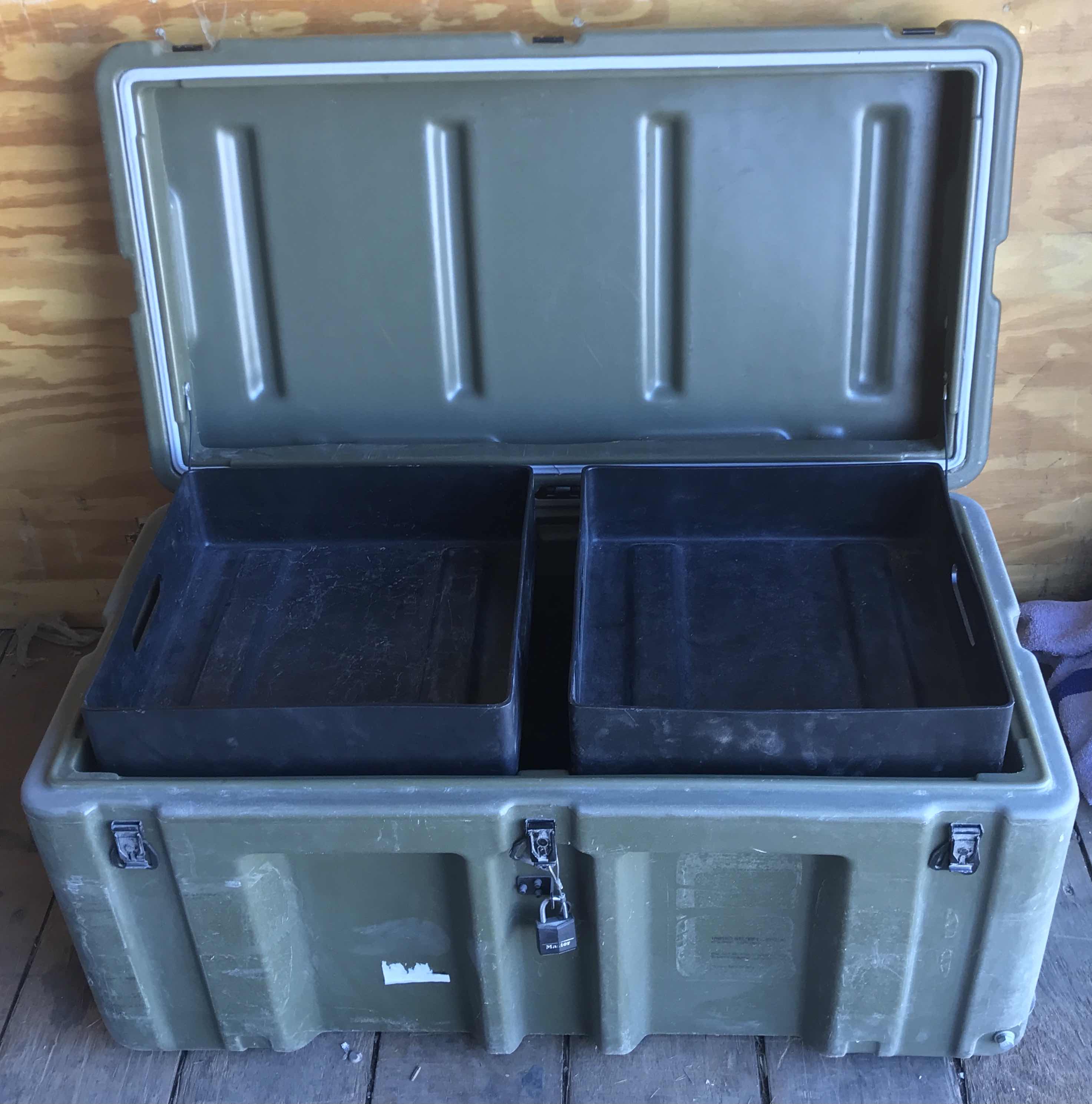 Photo 1 of PELICAN HARDIGG MILITARY TRANSPORT STORAGE CASE & MORE