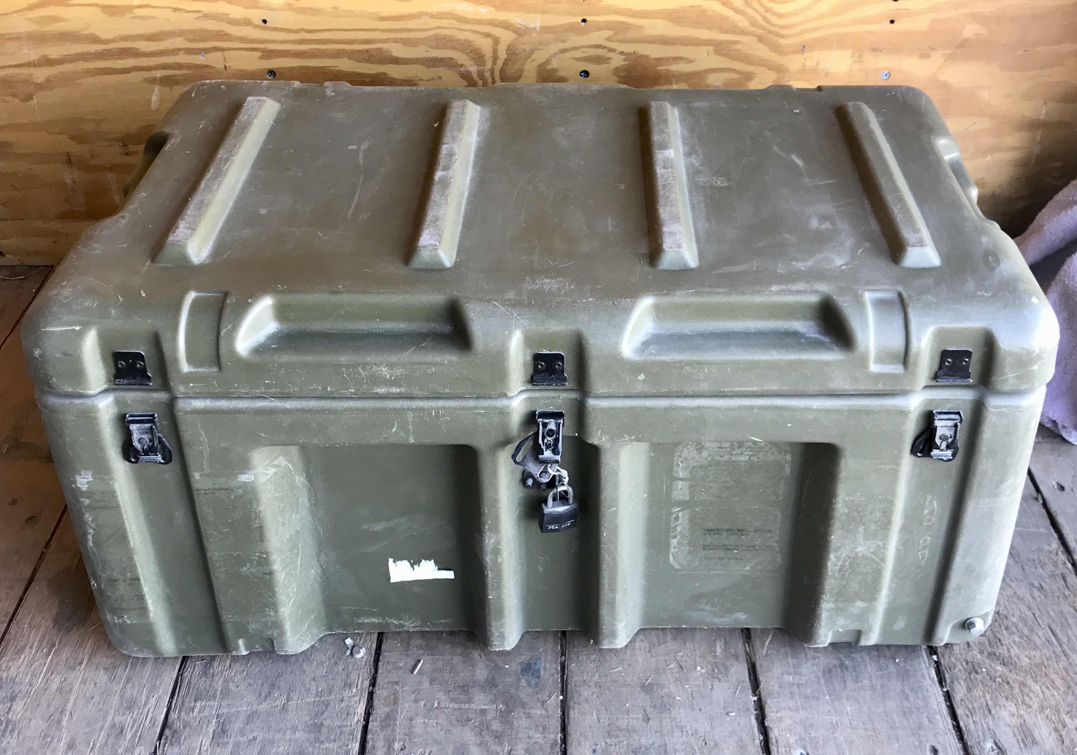 Photo 1 of PELICAN HARDIGG MILITARY TRANSPORT STORAGE CASE & MORE