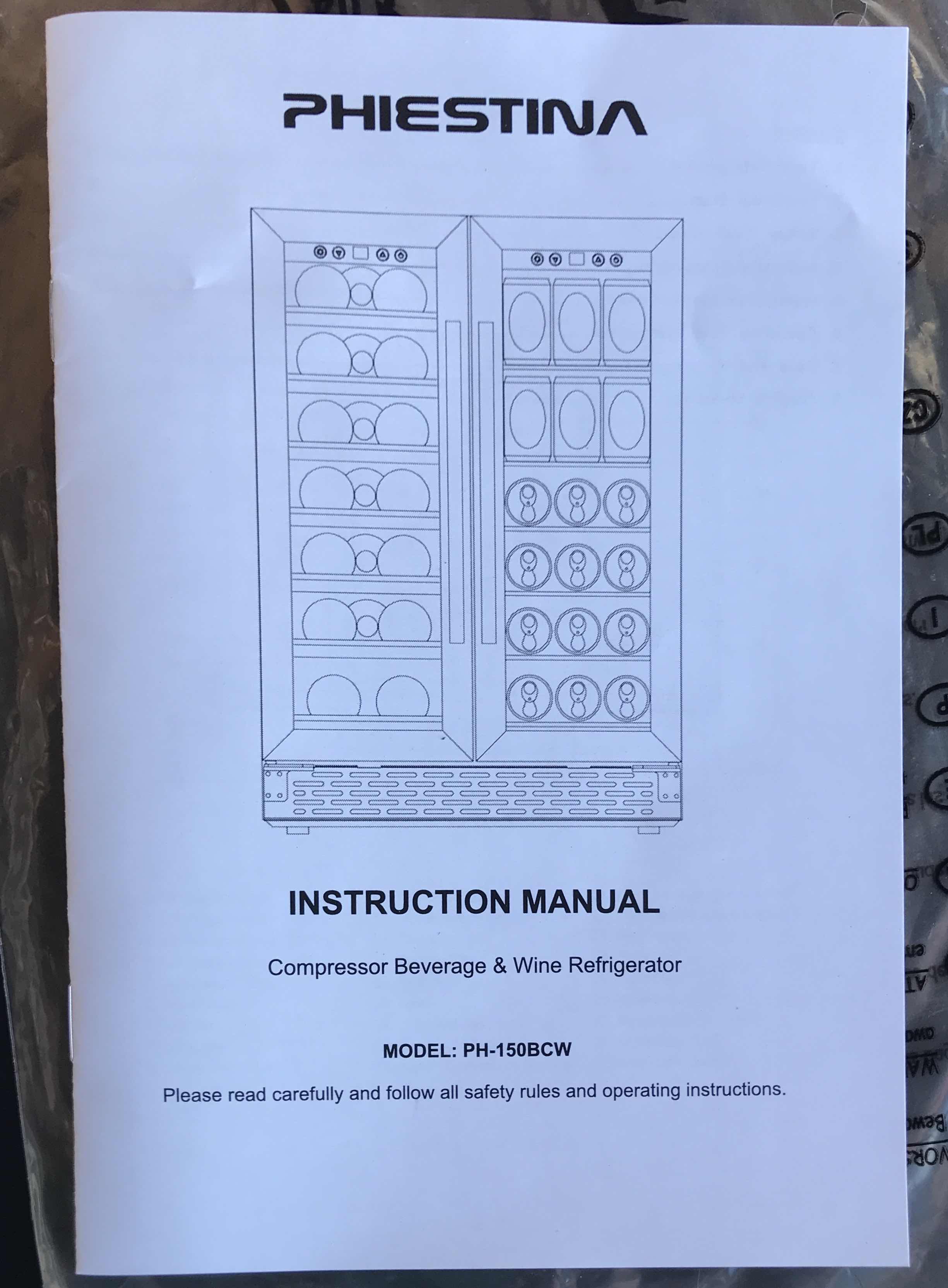 Photo 1 of PHIESTINA WINE AND BEVERAGE REFRIGERATOR