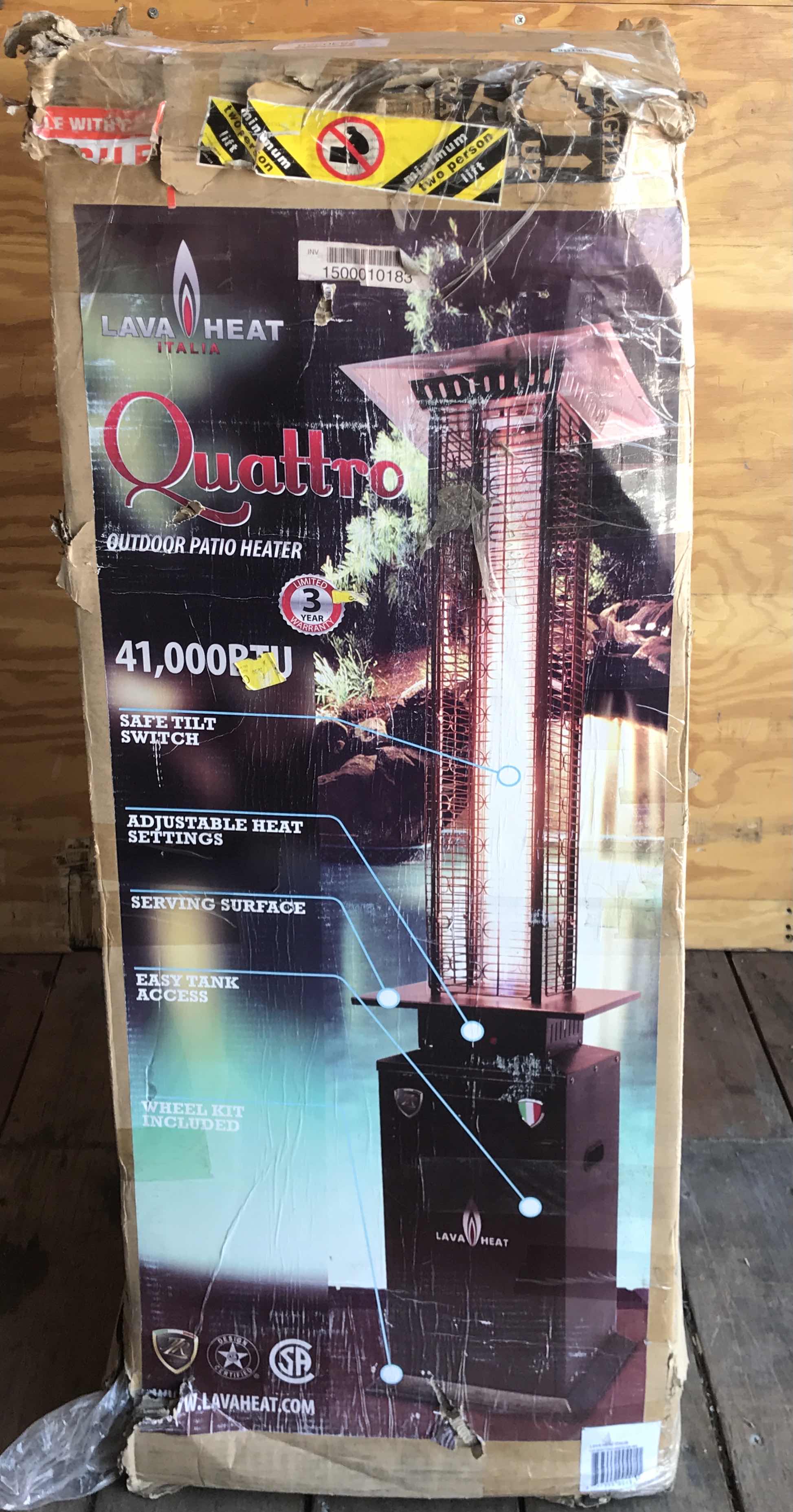 Photo 1 of LAVA HEAT ITALIA QUATTRO 45,000 BTU PROPANE PADIO HEATER NIB